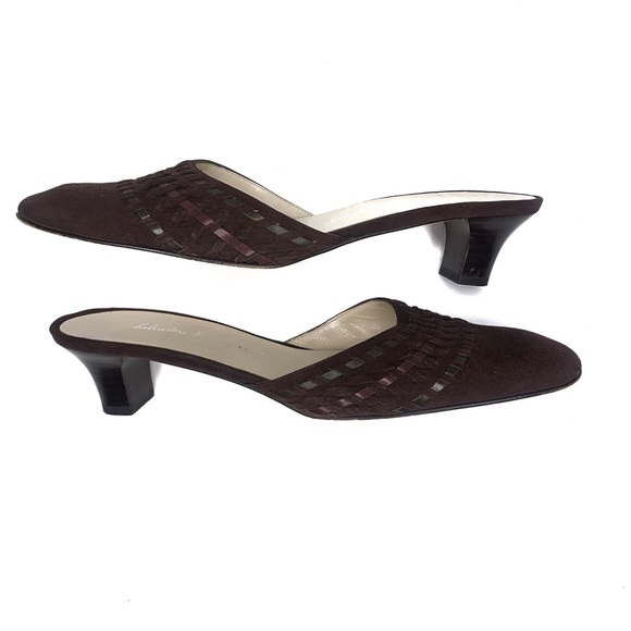 Salvatore Ferragamo Brown Suede Women’s Slip On Shoes - Picture 7 of 9